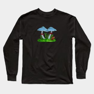 MUSHROOM ART SERIES: Psilocybe aeruginosa Long Sleeve T-Shirt